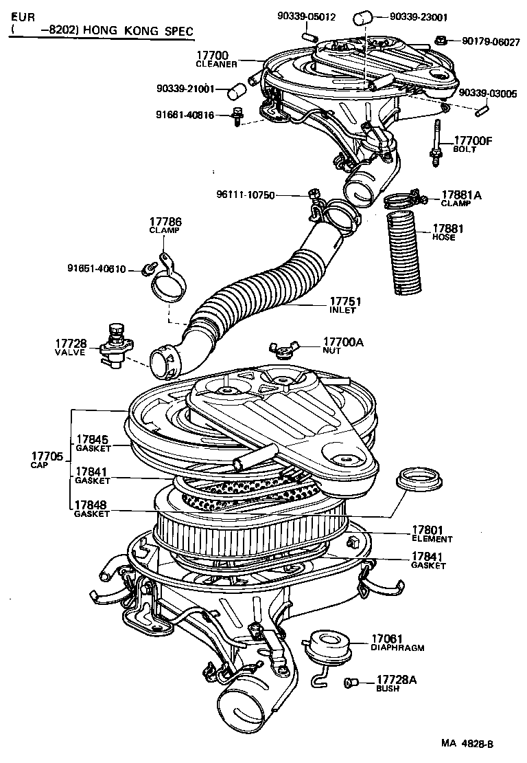 53208-90A00 DUCT, COOL AIR INTAKE, NO.2 product image