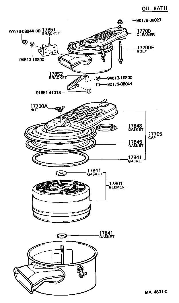17700-61081 CLEANER ASSY, AIR product image