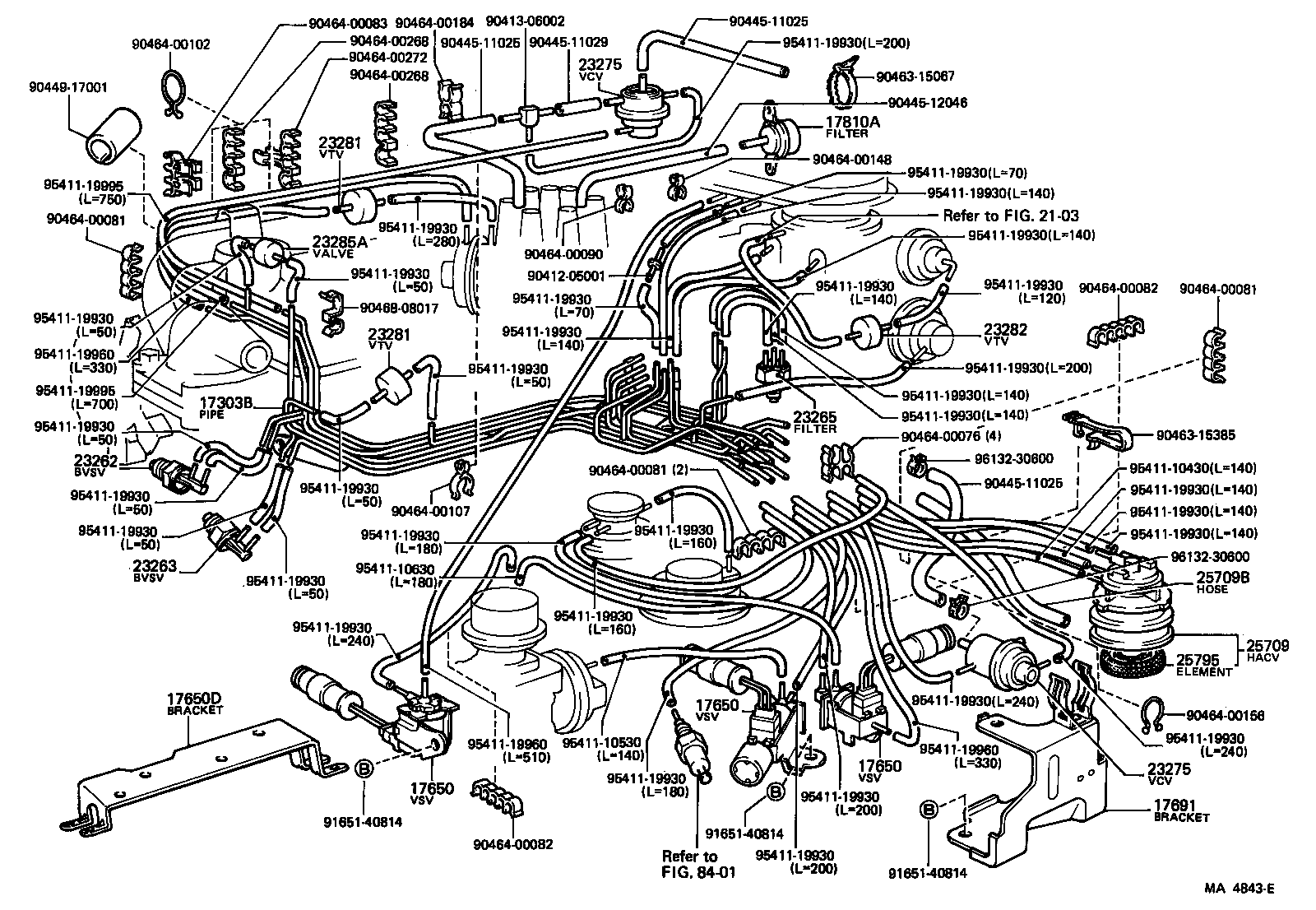 Toyota 90910-12033 VALVE ASSY, VACUUM SWITCHING