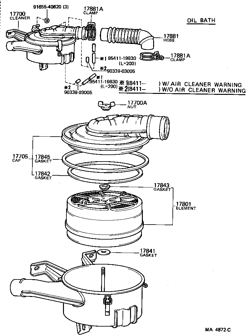 53208-90A00 DUCT, COOL AIR INTAKE, NO.2 product image