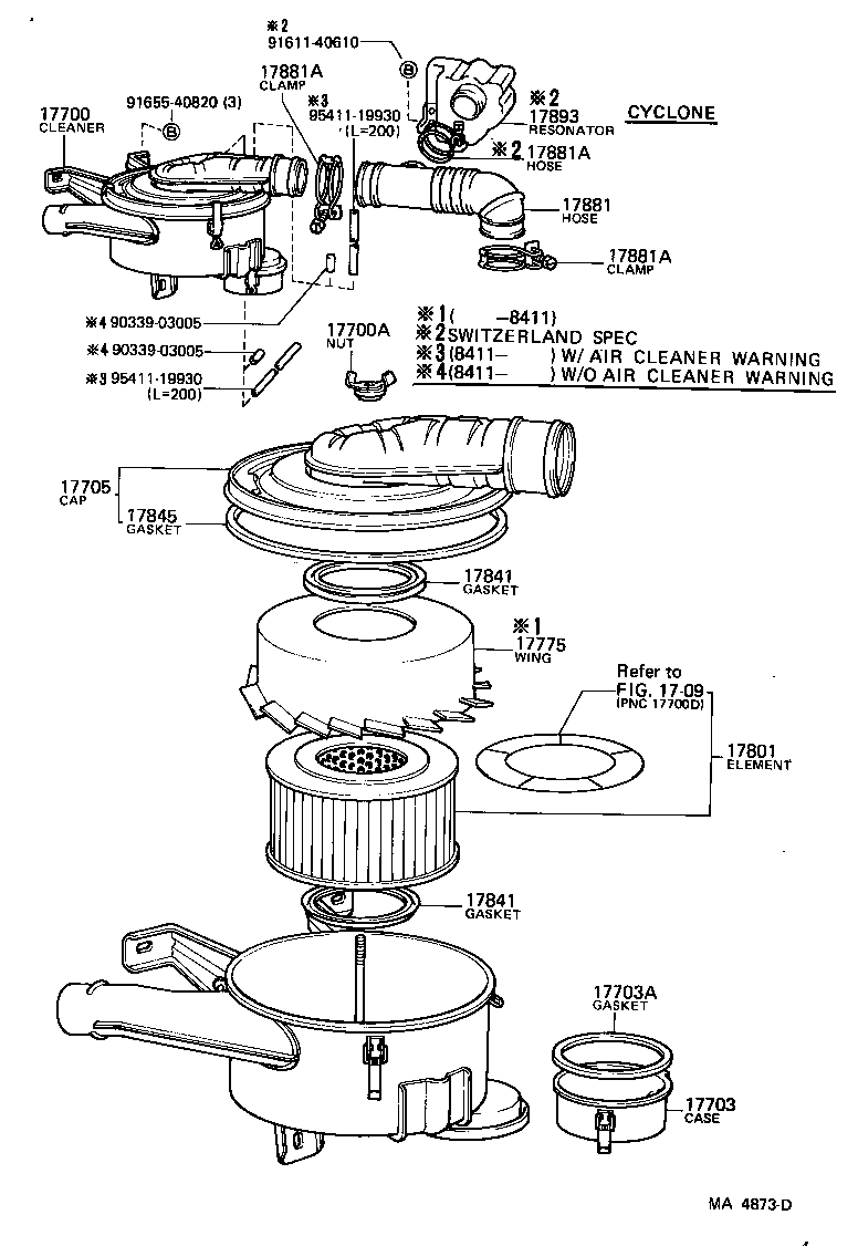 53208-90A00 DUCT, COOL AIR INTAKE, NO.2 product image