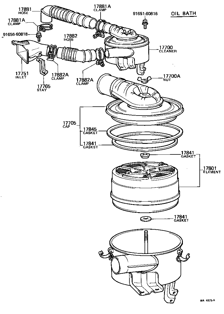 17700-61081 CLEANER ASSY, AIR product image