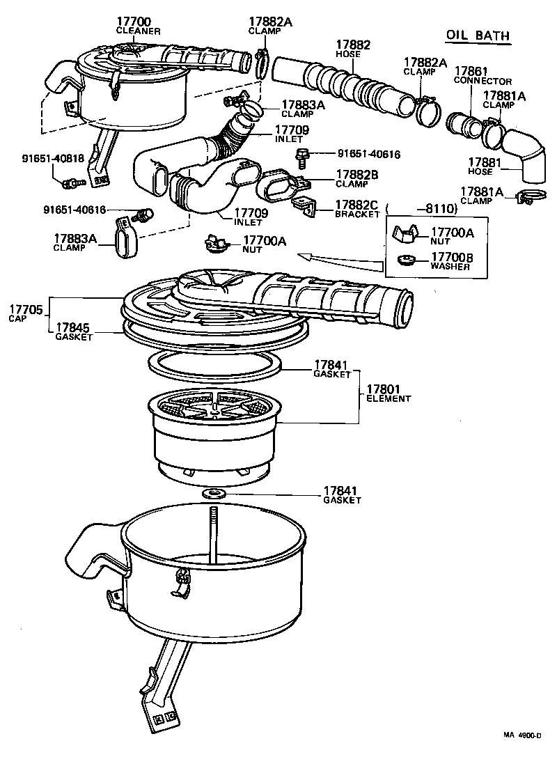 17700-61081 CLEANER ASSY, AIR product image