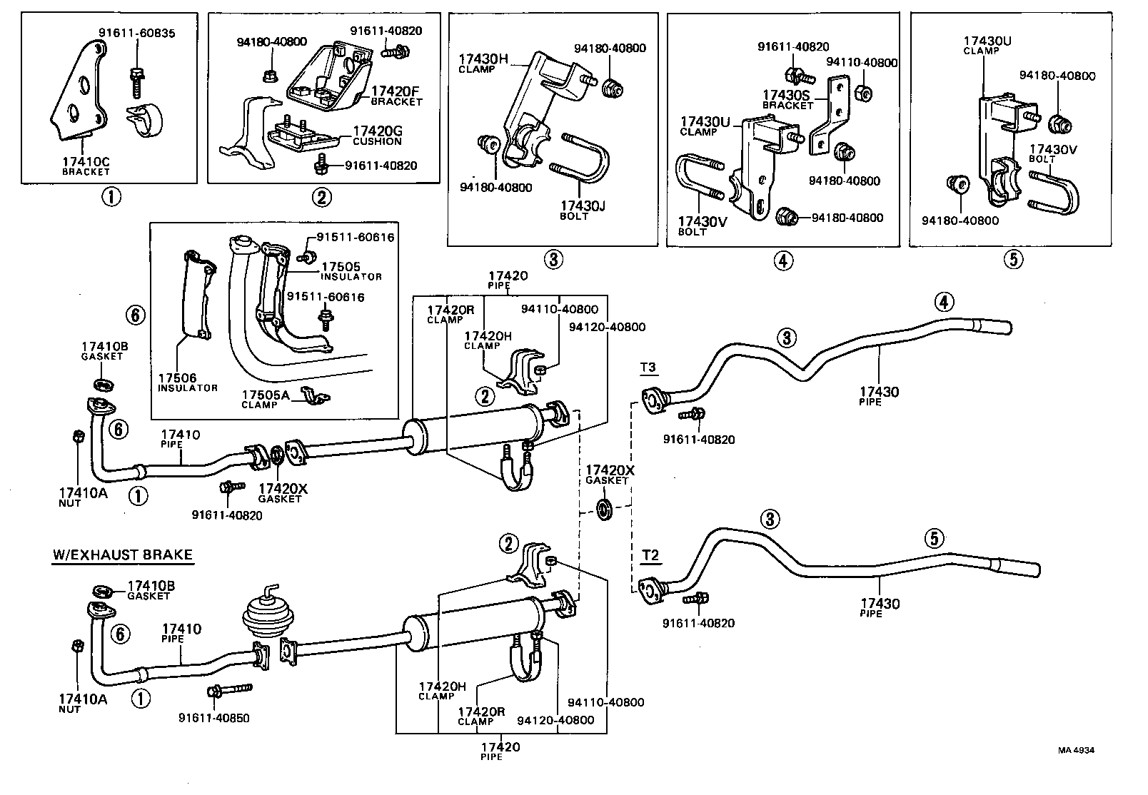 17430-56120 PIPE ASSY, EXHAUST, TAIL product image