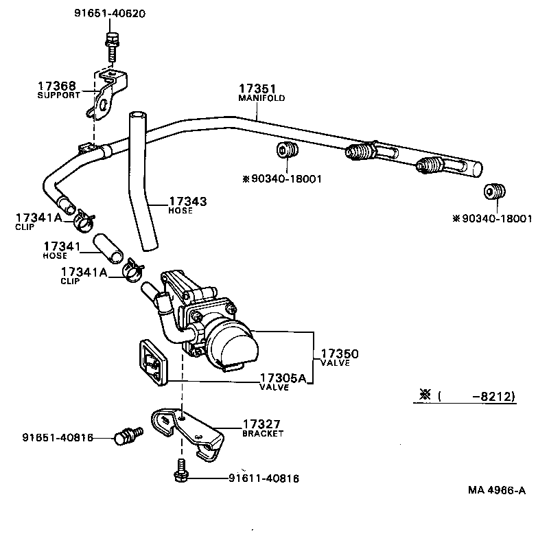 17327-41010 BRACKET, REED VALVE product image