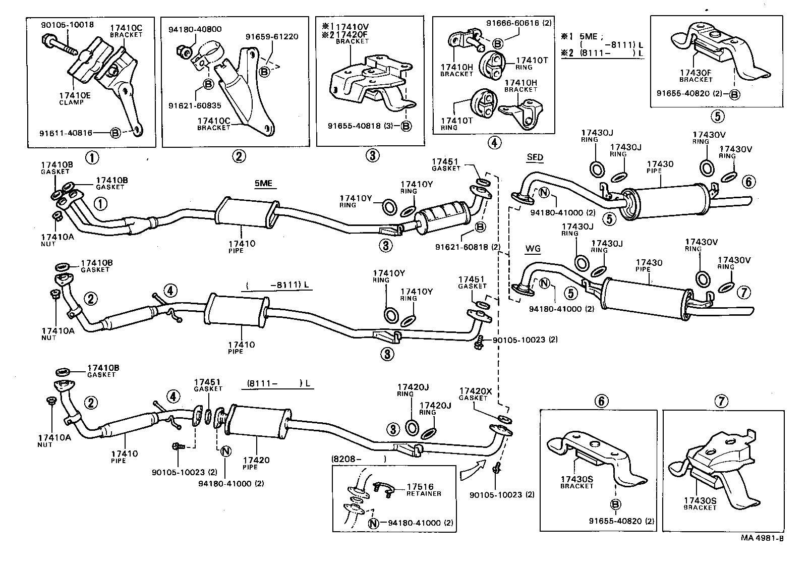 17430-70110 PIPE ASSY, EXHAUST, TAIL product image