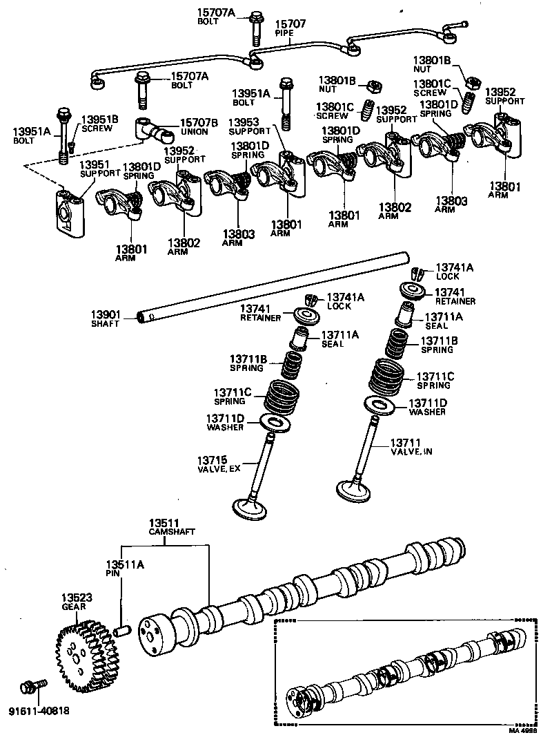90501-26016 SPRING, COMPRESSION(FOR INNER) product image
