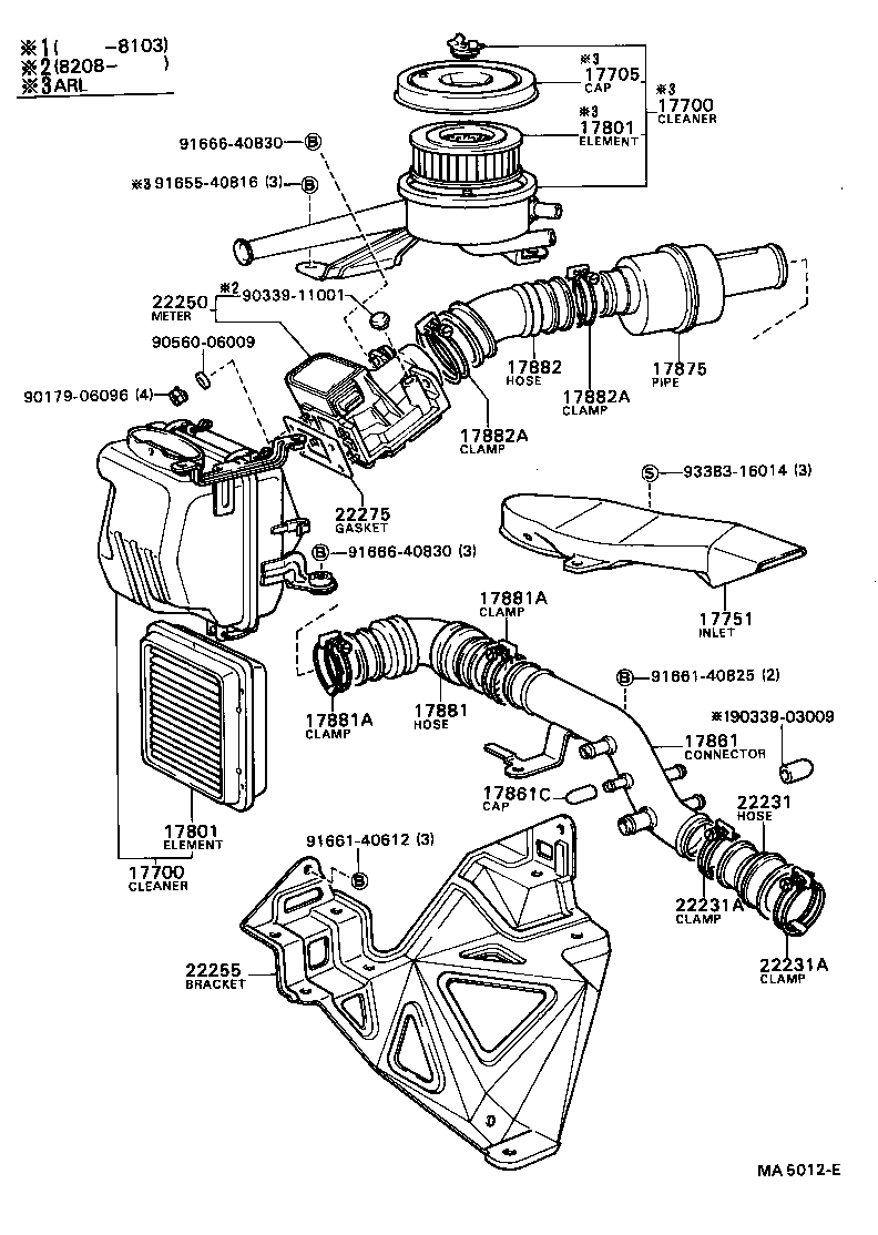17700-37120 CLEANER ASSY, AIR product image