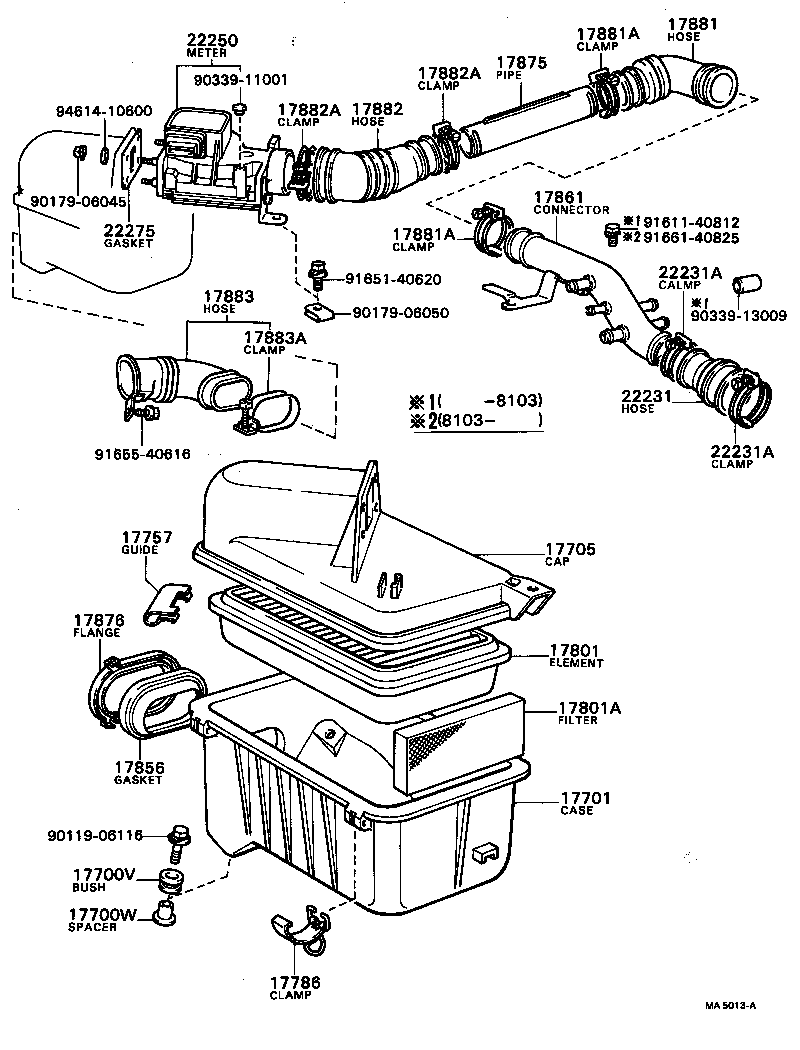 17700-34650 CLEANER ASSY, AIR product image