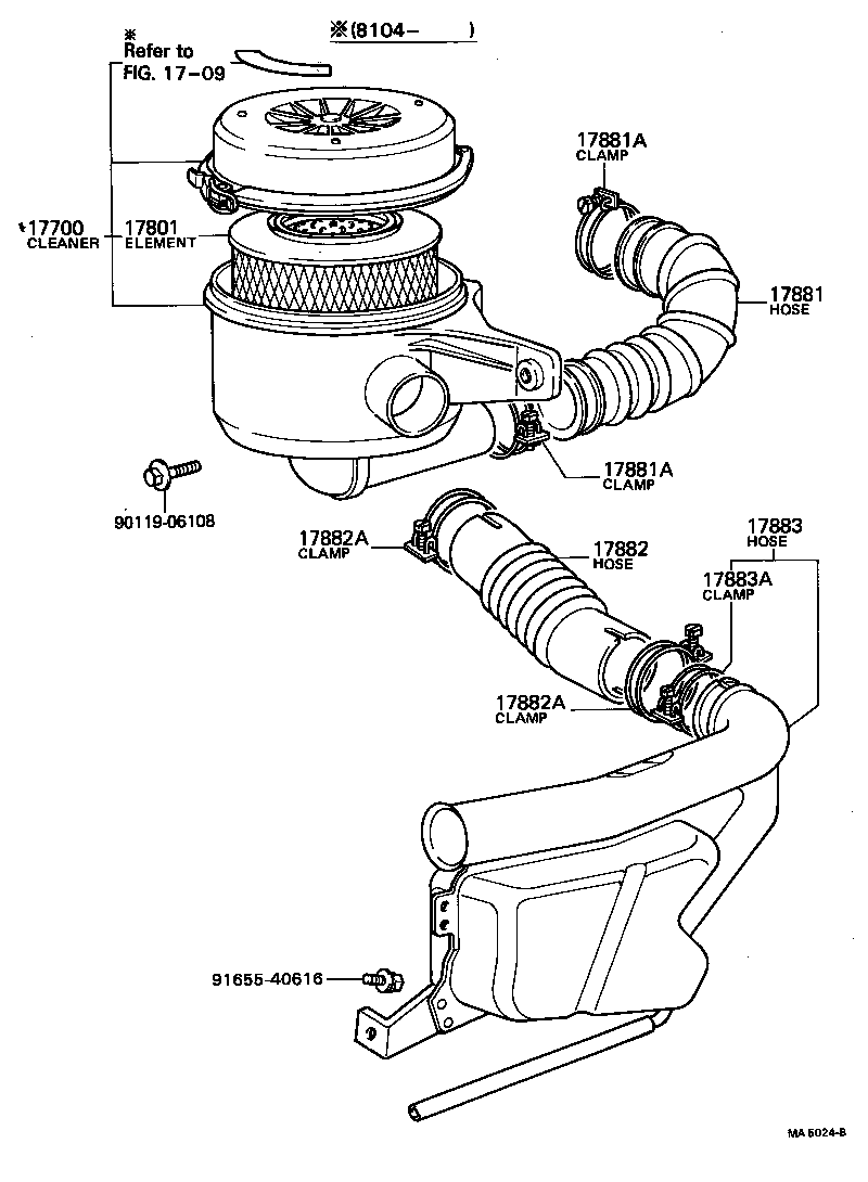 17700-34650 CLEANER ASSY, AIR product image