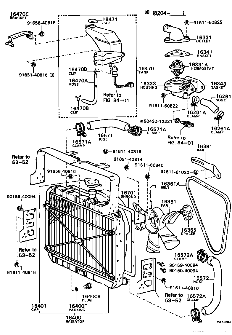 16333-56020 HOUSING, WATER OUTLET product image