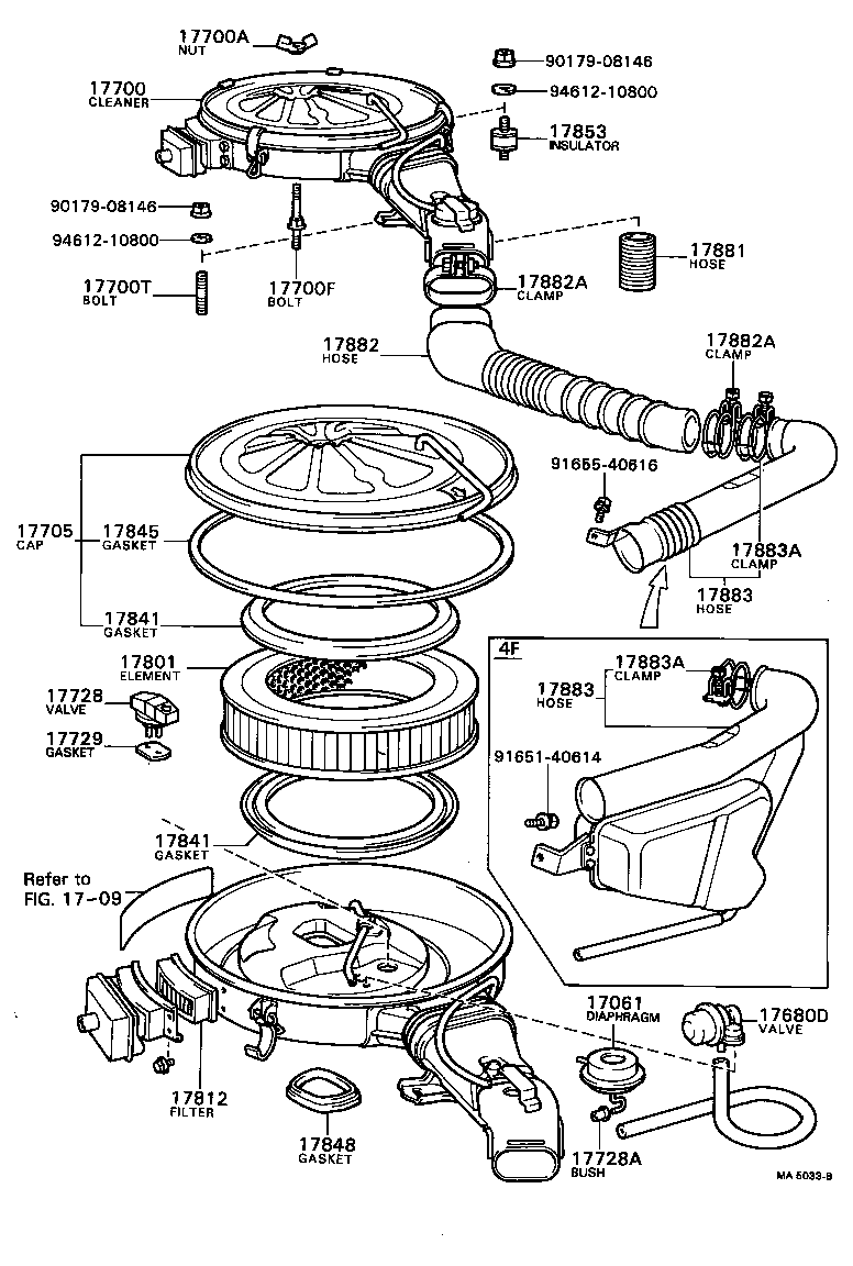 17700-34650 CLEANER ASSY, AIR product image