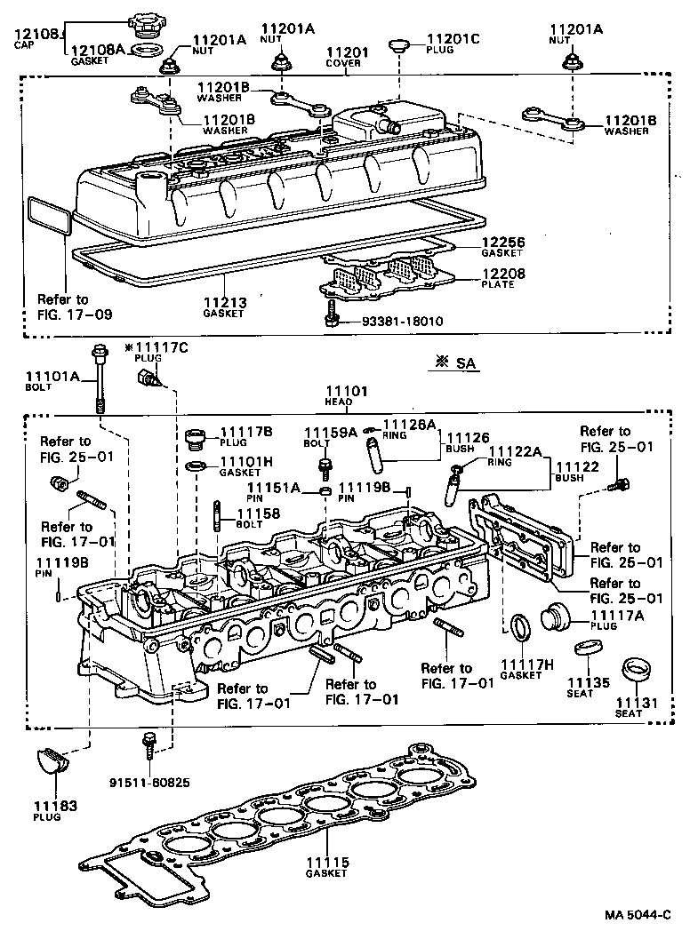 11101-54040 HEAD SUB-ASSY, CYLINDER product image