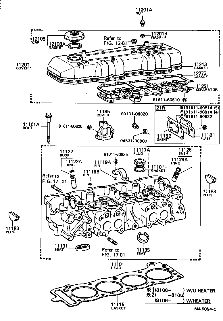 11101-54040 HEAD SUB-ASSY, CYLINDER product image