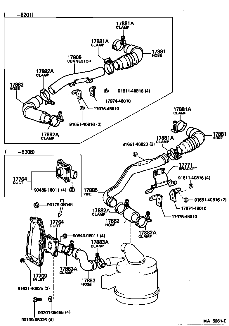 17703-48020 CAP SUB-ASSY, AIR CLEANER product image
