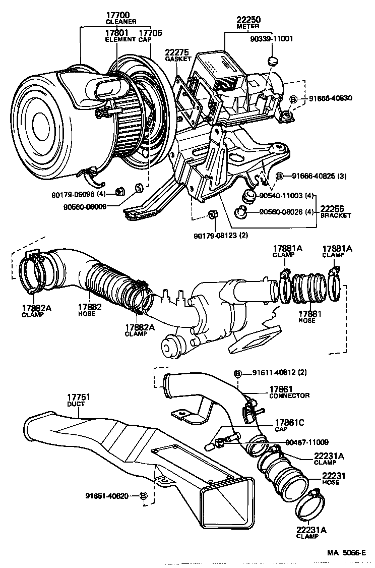 17700-44491 CLEANER ASSY, AIR product image
