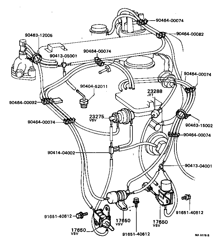 89570-20130 VALVE ASSY, VACUUM SWITCHING product image
