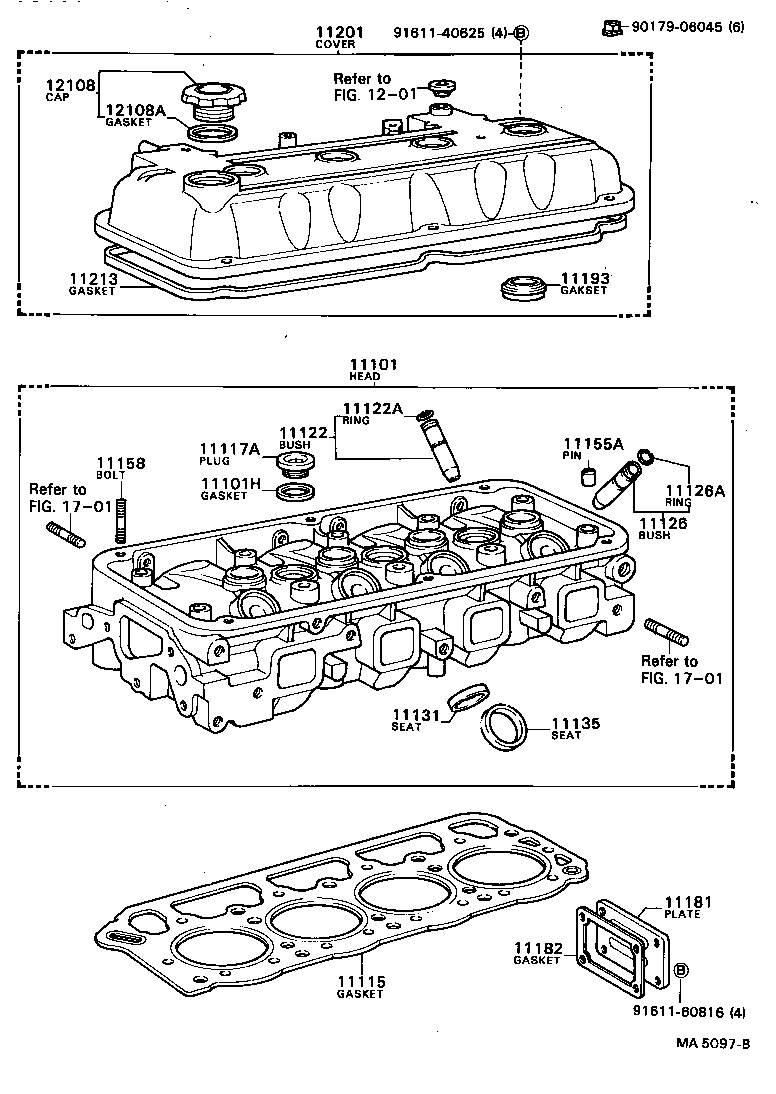11101-54040 HEAD SUB-ASSY, CYLINDER product image