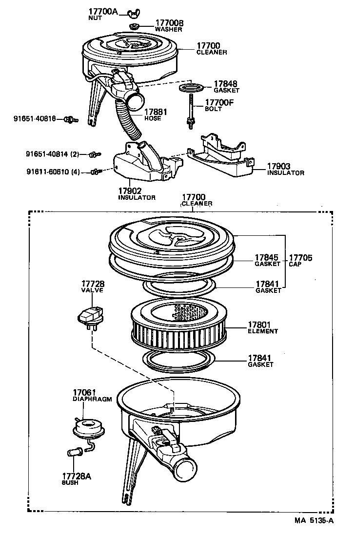 17700-24600 CLEANER ASSY, AIR product image