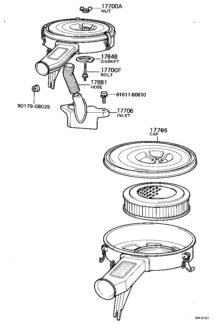 17841-24011 GASKET, FILTER ELEMENT product image
