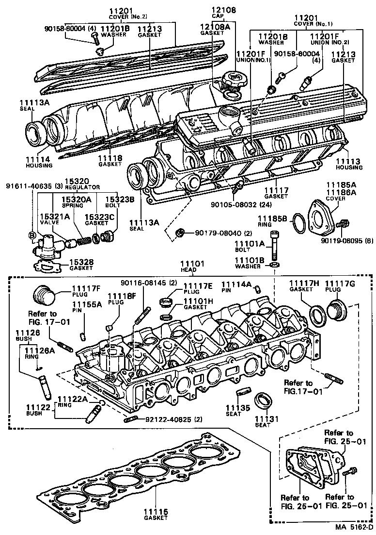Toyota 11118-43020 GASKET, CAMSHAFT HOUSING, NO.2