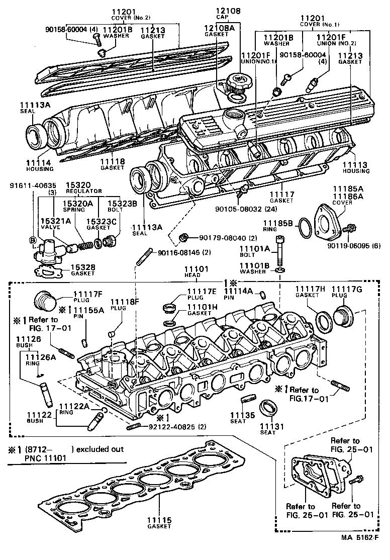 11101-43031 HEAD SUB-ASSY, CYLINDER product image