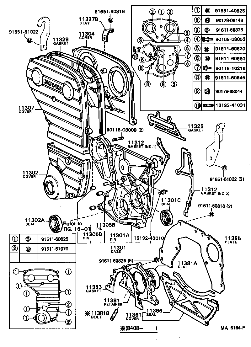 90116-08208 BOLT, STUD(FOR ENGINE REAR OIL SEAL RETAINER) product image