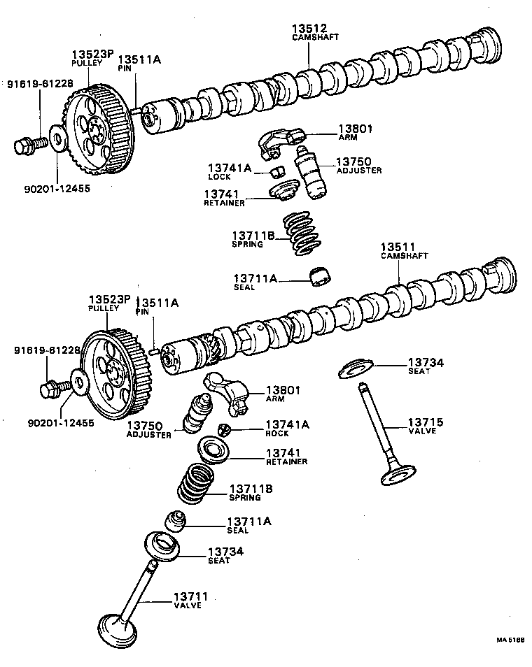 90116-08089 BOLT, STUD(FOR ROCKER SUPPORT) product image