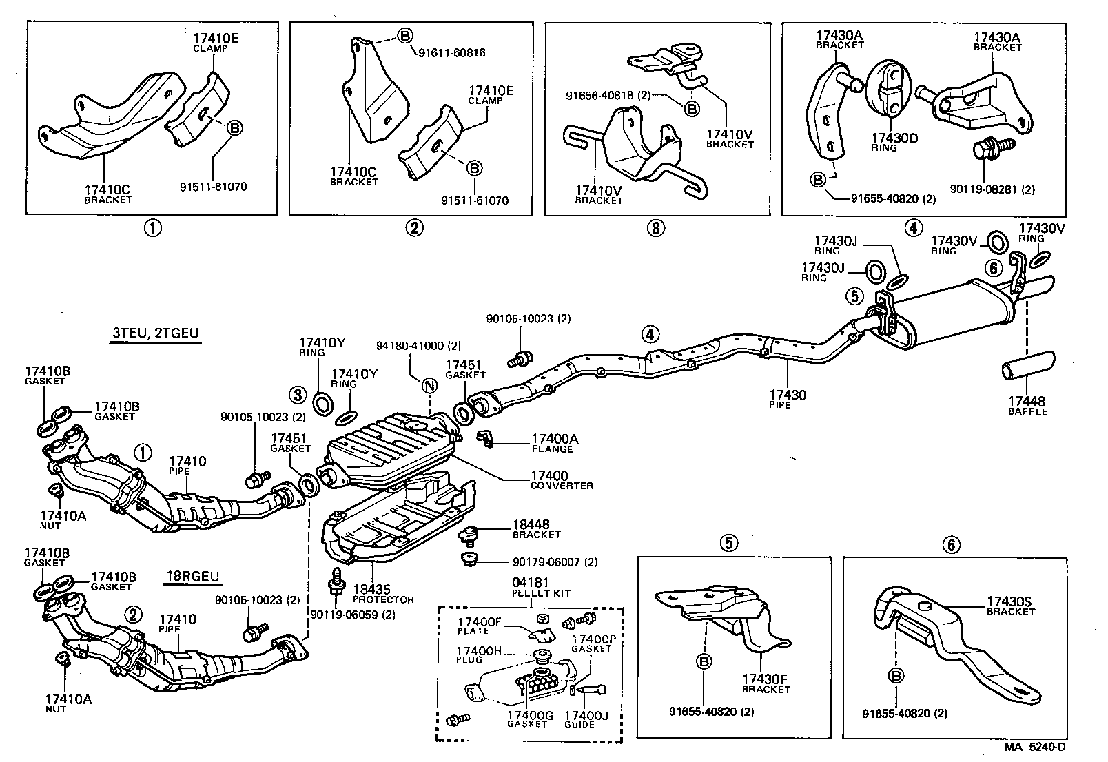 17430-15280 PIPE ASSY, EXHAUST, TAIL product image