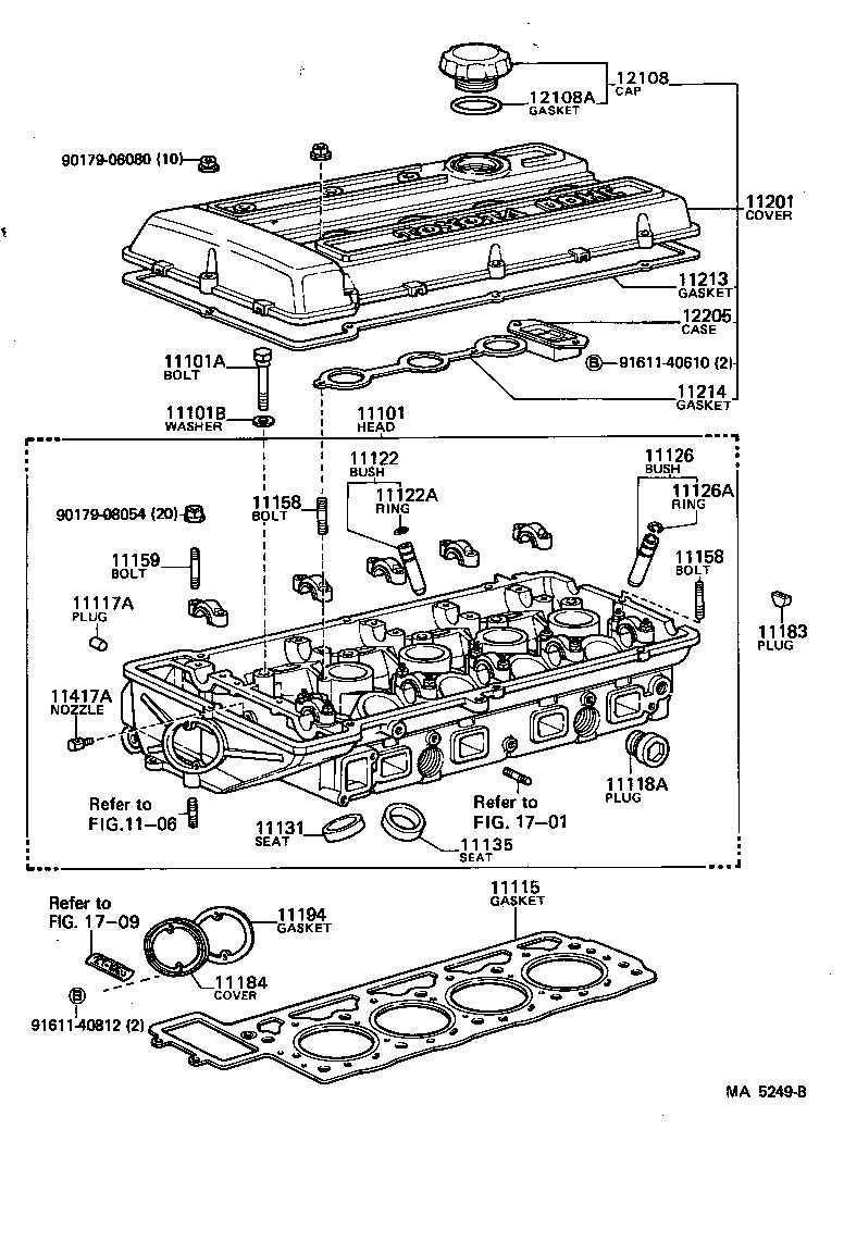 11101-41080 HEAD SUB-ASSY, CYLINDER product image