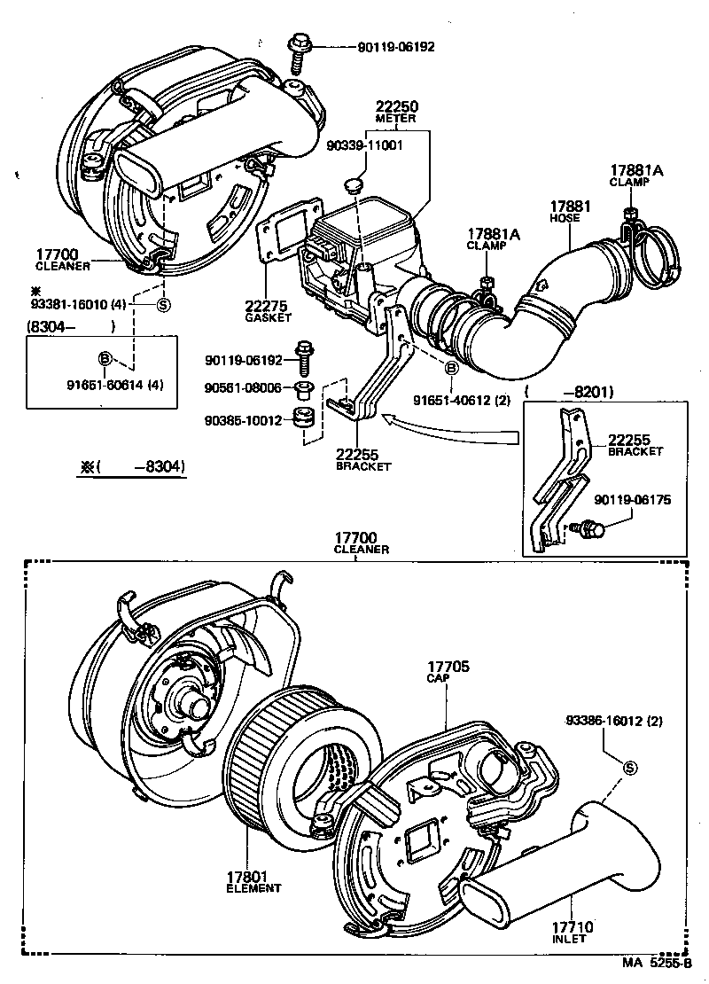 17705-41180 CAP SUB-ASSY, AIR CLEANER product image