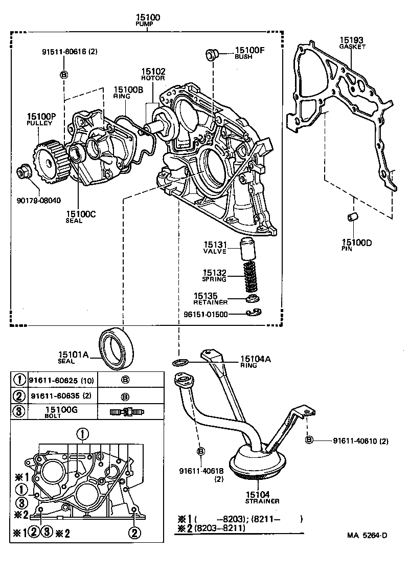 15100-43040 PUMP ASSY, OIL product image