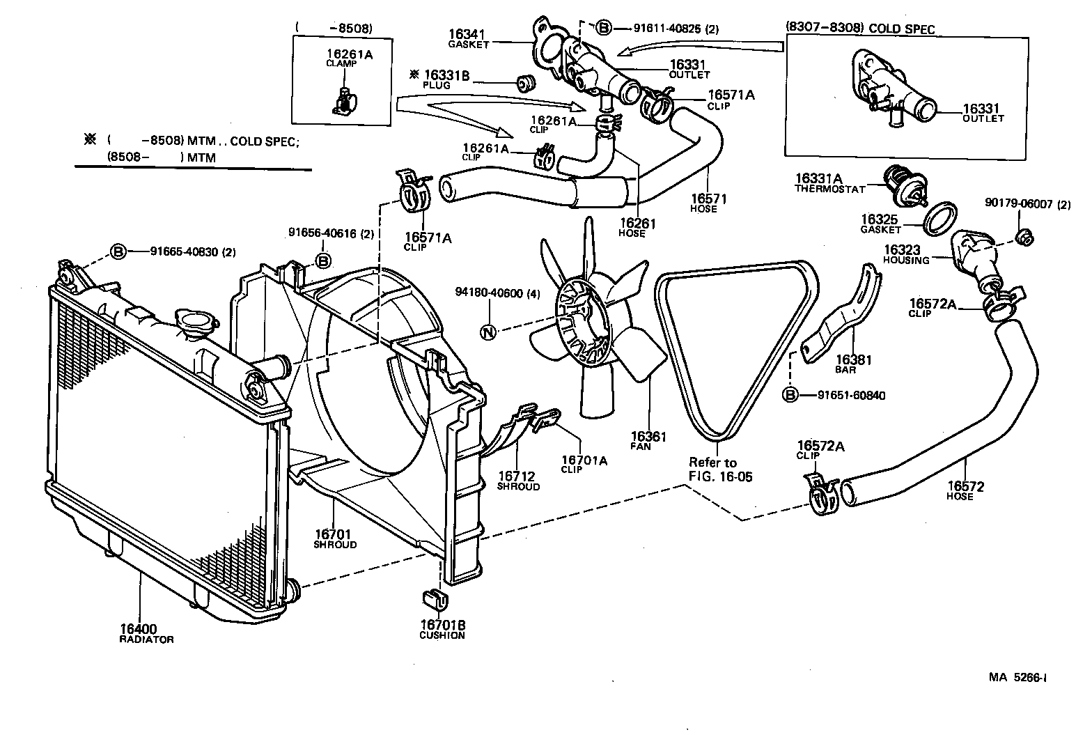 16303-26042 HOUSING, WATER OUTLET product image