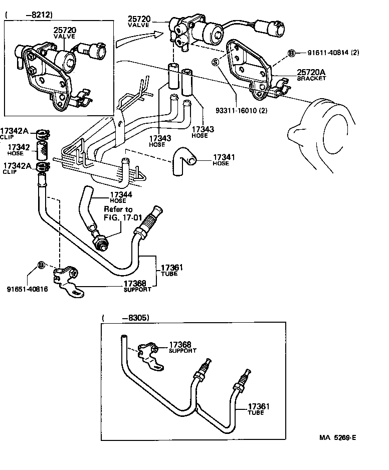 17327-41010 BRACKET, REED VALVE product image