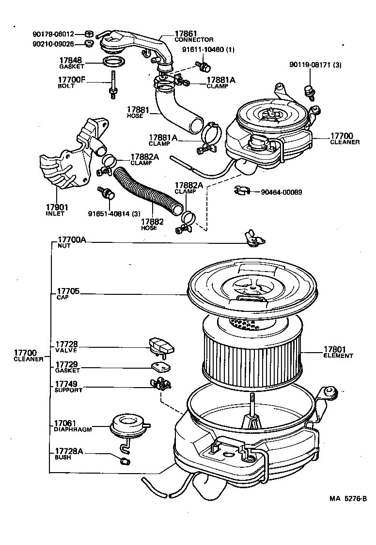 17841-20020 GASKET, FILTER ELEMENT product image