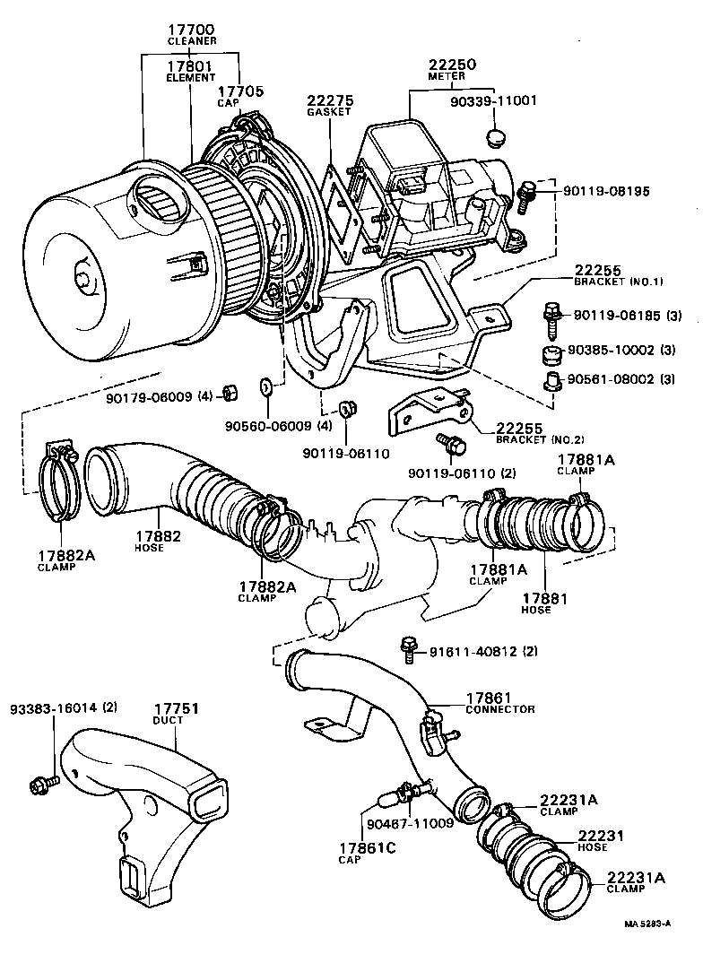 17700-41570 CLEANER ASSY, AIR product image