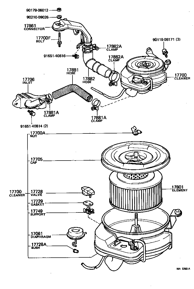 17841-20020 GASKET, FILTER ELEMENT product image