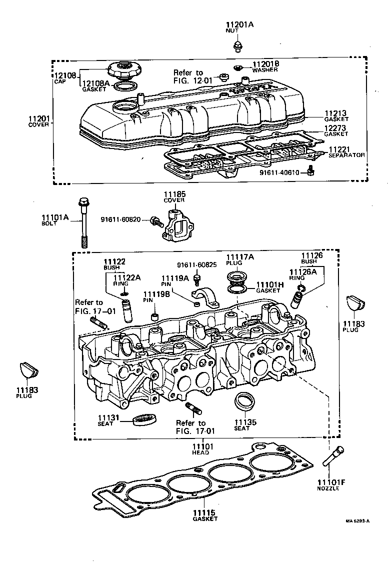11101-39177 HEAD SUB-ASSY, CYLINDER product image