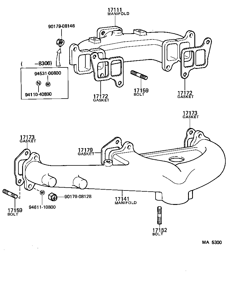 17111-56090 MANIFOLD, INTAKE product image