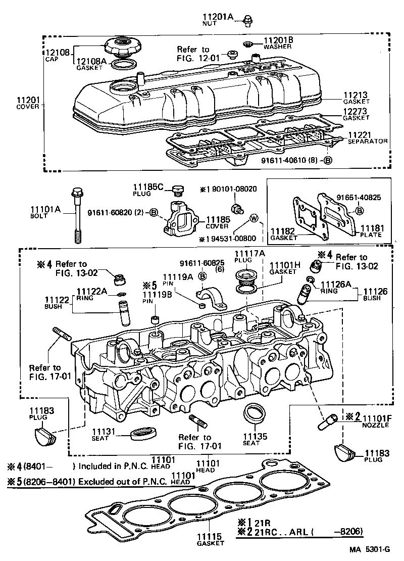 11117-63010 GASKET, CAMSHAFT HOUSING REAR COVER product image