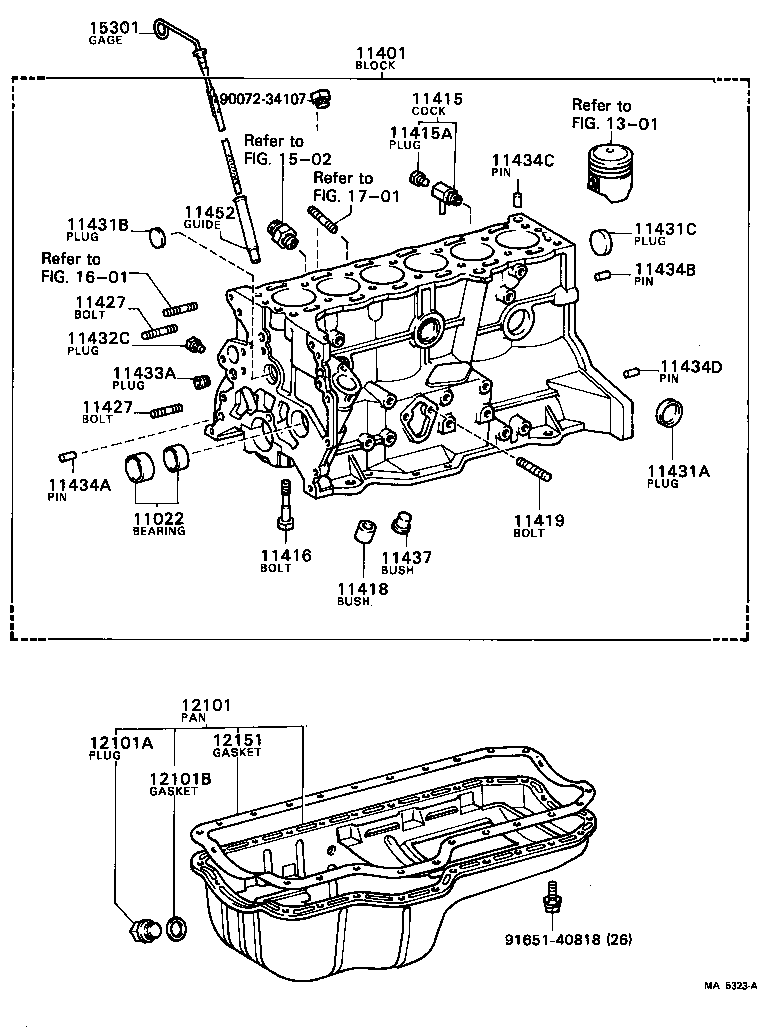 90116-08011 BOLT, STUD(FOR TIMING CHAIN COVER SET) product image