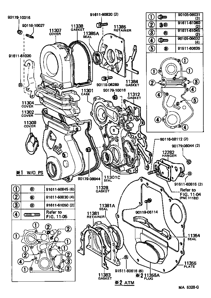 11311-54040 CASE SUB-ASSY, TIMING GEAR product image