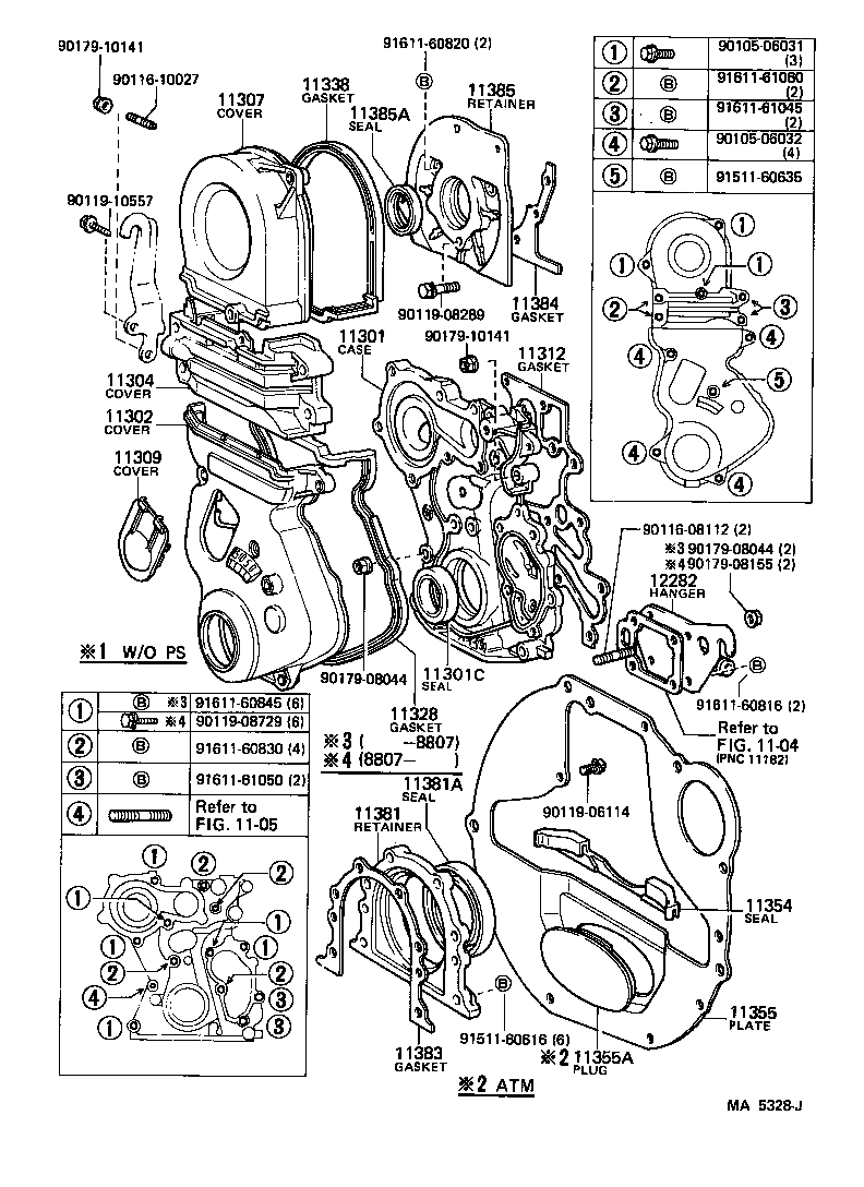 11311-79025 CASE SUB-ASSY, TIMING GEAR product image