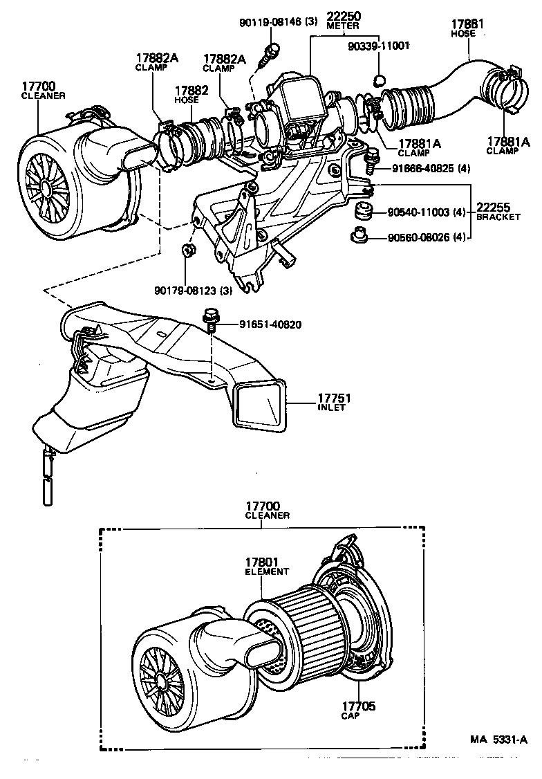 17700-44491 CLEANER ASSY, AIR product image