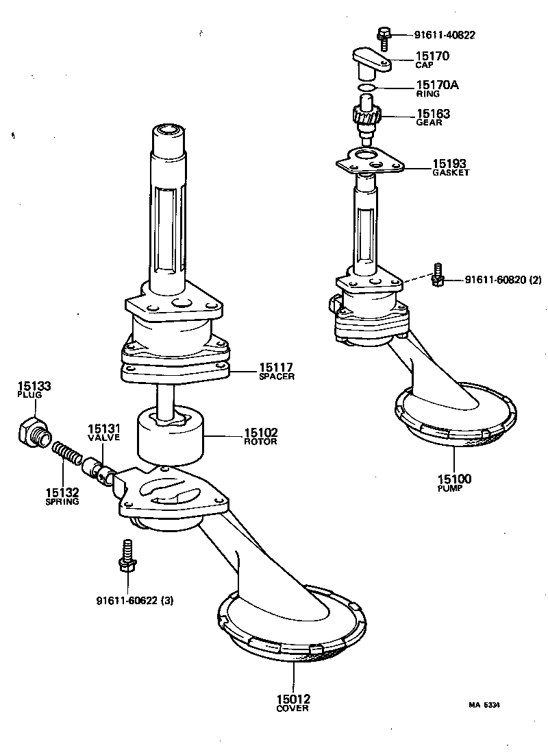 15121-38020 GEAR, OIL PUMP DRIVE product image