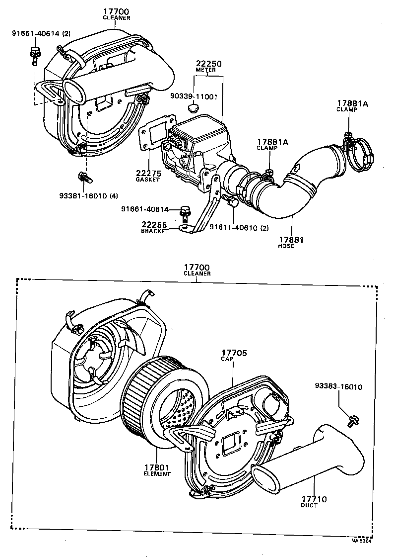 17700-13071 CLEANER ASSY, AIR product image