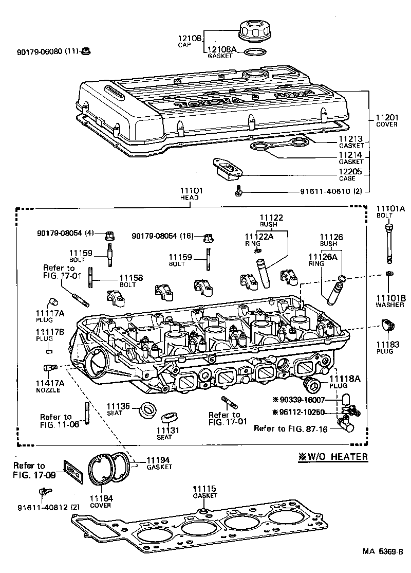 11117-63010 GASKET, CAMSHAFT HOUSING REAR COVER product image