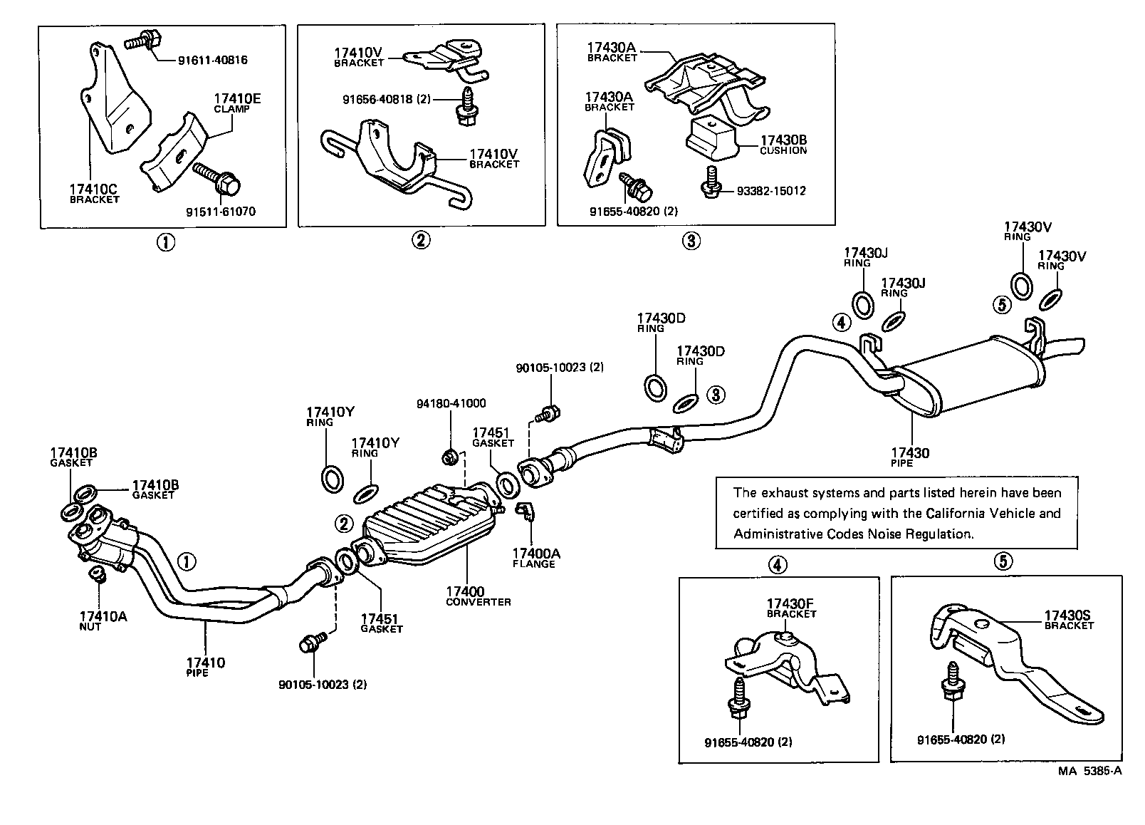 17430-35070 PIPE ASSY, EXHAUST, TAIL product image