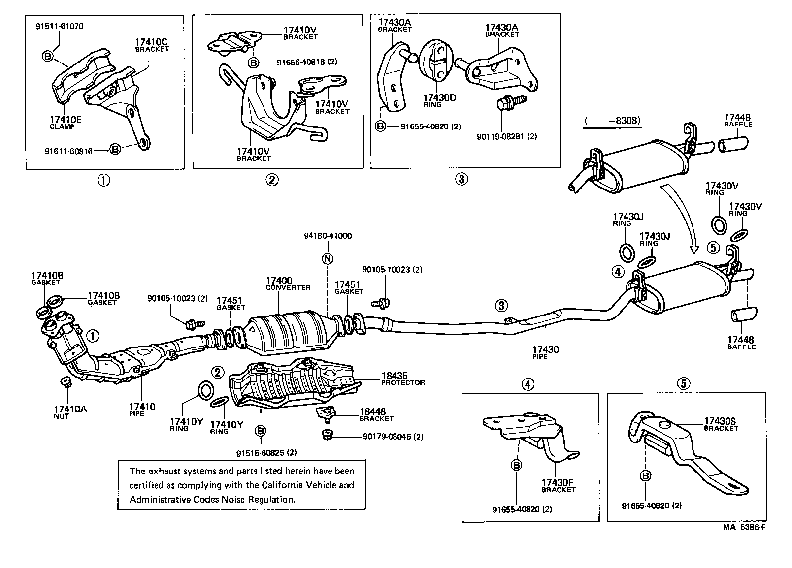 17430-35070 PIPE ASSY, EXHAUST, TAIL product image