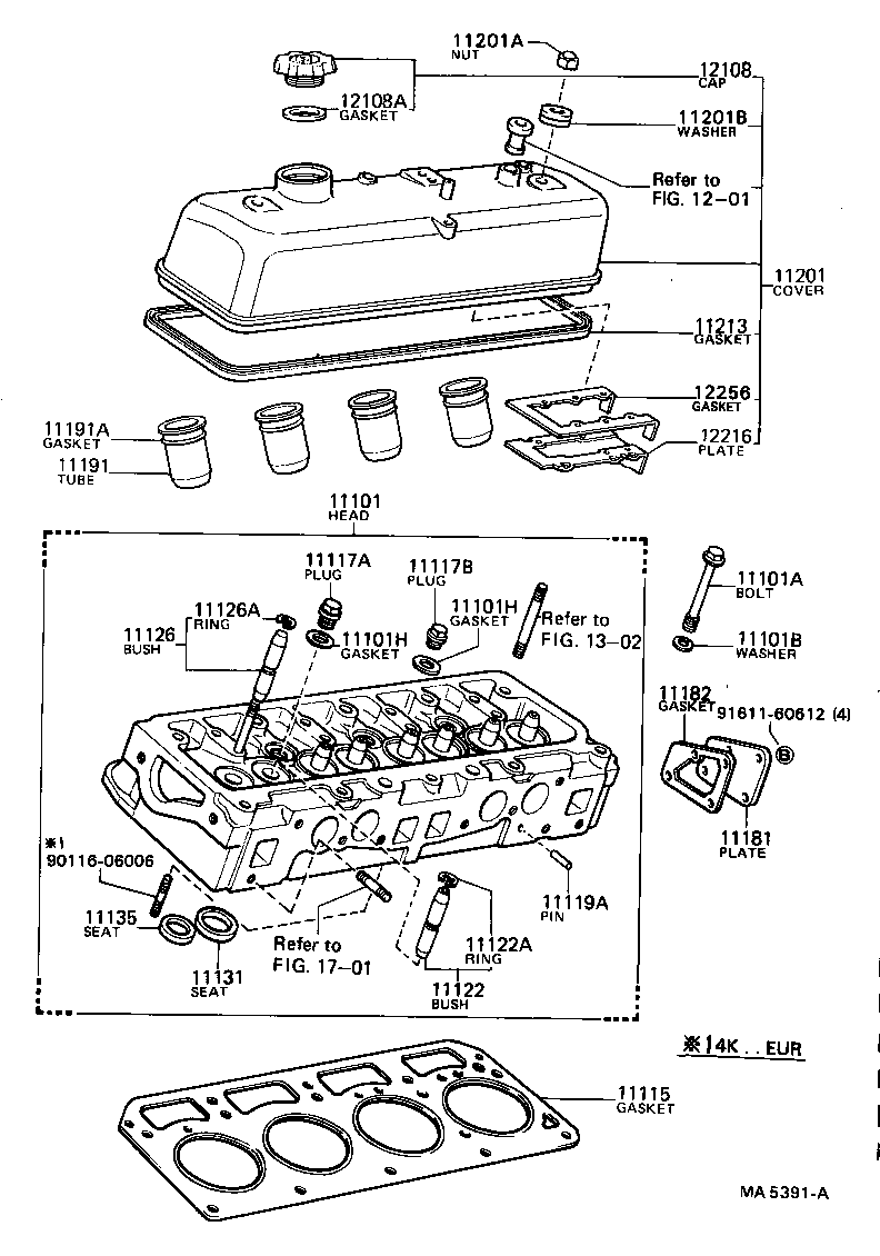 11101-29229 HEAD SUB-ASSY, CYLINDER product image